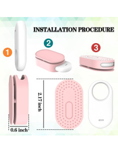 Soporte Adhesivo Silicona Rzttwl para Samsung SmartTag2 - 2 Piezas 2