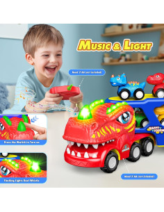 Juguete de Dinosaurios con Control Remoto SnapGlowz Verde 2