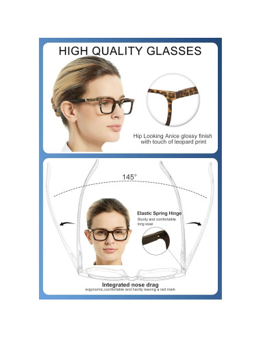 Gafas de Lectura OCCI CHIARI para Mujeres 1.5x Marrón
