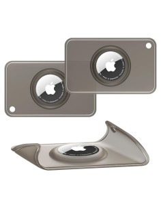 Soporte de Billetera Airtag Natyos Ultra Delgado Negro