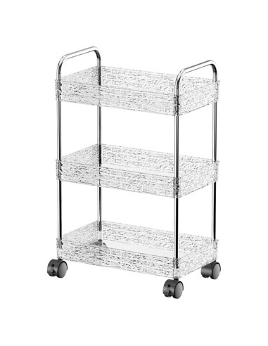 Carro de Almacenamiento Rodante TENBOAT 3 Niveles Transparente