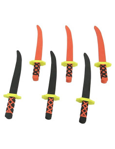 Juego de 6 Espadas Ninja de Espuma - Seguro para Niños