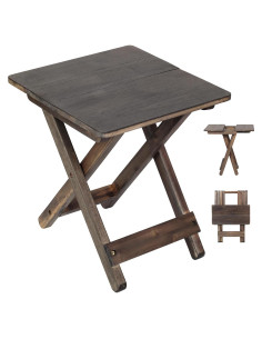 Mesa Lateral Plegable DAXULY de Madera Acacia 32.5 cm