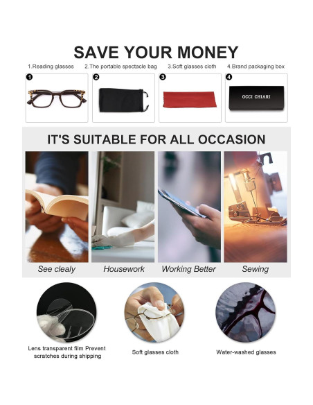 Gafas de Lectura OCCI CHIARI para Mujeres 1.5x Marrón Gafas de Lectura OCCI CHIARI para Mujeres 1.5x Marrón