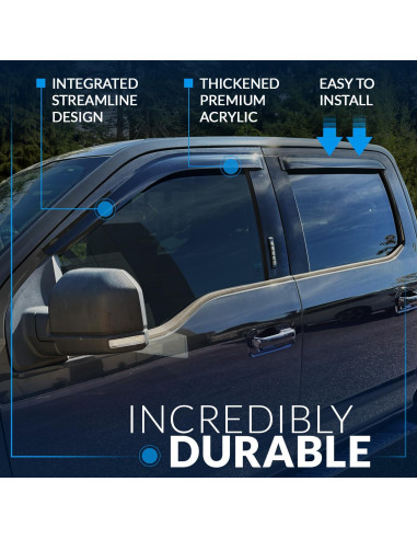 Protector de Lluvia Tuningpros para Ventanas BMW X1 2013-2015