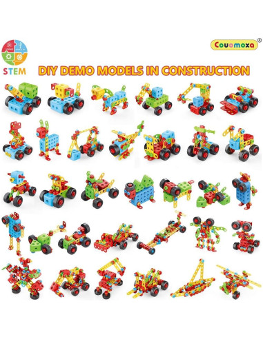 Set de Construcción Educativo Couomoxa 404 Piezas STEM