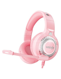 Auriculares Gaming UNIOJO U30 Rosa con Micrófono y 7.1