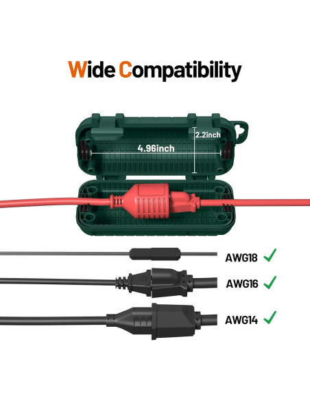 Cubierta de Cable de Extensión Impermeable CFMASTER 15.4cm
