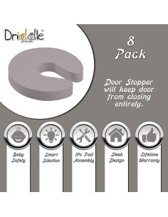 Paquete de 8 Protectores de Puerta Driddle - Seguridad Infantil 2