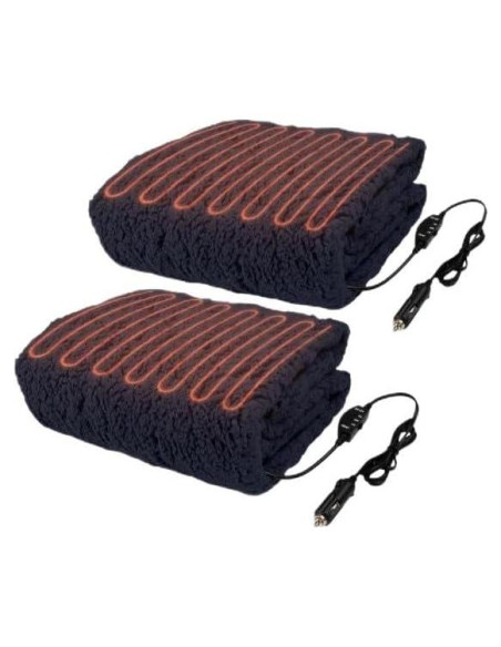 Manta Calentada Stalwart 2-Pack 12V para Auto 145x99 cm