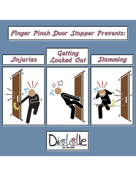 Paquete de 8 Protectores de Puerta Driddle - Seguridad Infantil