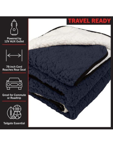 Manta Calentada Stalwart 2-Pack 12V para Auto 145x99 cm