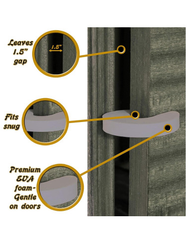 Paquete de 8 Protectores de Puerta Driddle - Seguridad Infantil