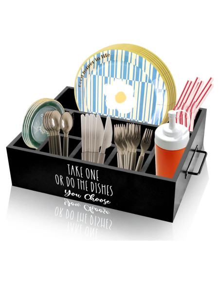 Soporte para Platos y Utensilios CHONIC Negro 34.4x29cm