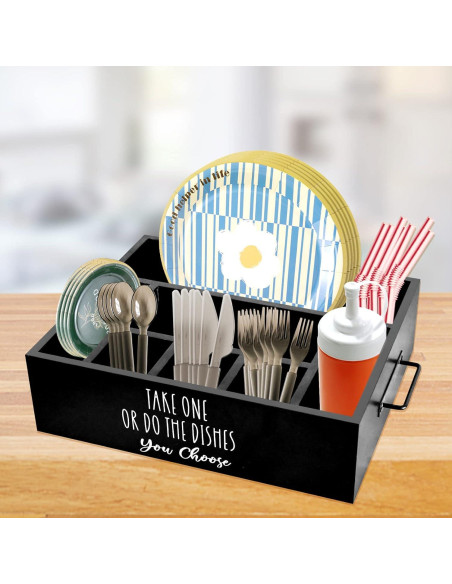 Soporte para Platos y Utensilios CHONIC Negro 34.4x29cm