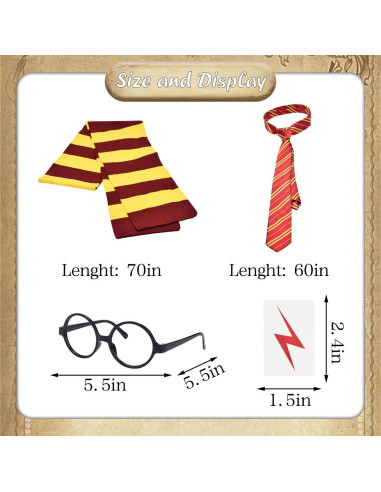 Conjunto de Disfraces Completo KESOCORAY para Niños 10-12 Años