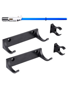 Soporte de Pared para Sable de Luz LEKUSHA Negro - Paquete de 2