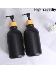 Juego de Accesorios de Baño Negro Mate 9 Piezas FNGJMJG 2