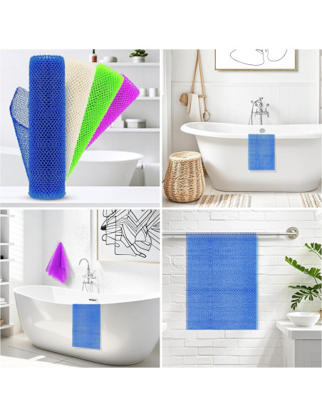 Esponja de Red Africana SpiralScgv - Exfoliación Profunda 4 Piezas Esponja de Red Africana SpiralScgv - Exfoliación Profunda 4 Piezas