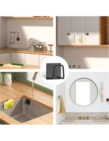 Soporte Adhesivo para Esponjas Luckyiren Acero Inoxidable 2 Pzas