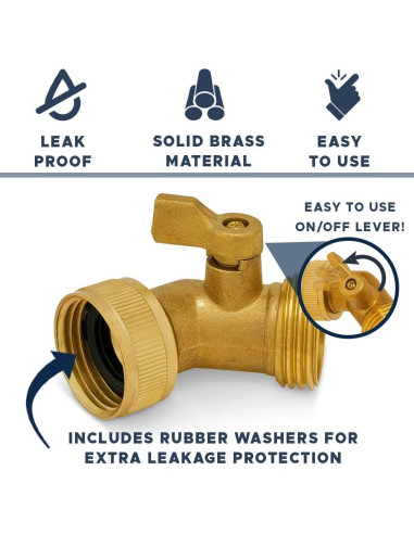 Codo de Manguera de Jardín Morvat 45 Grados Latón 3/4"