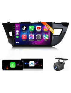 Radio de Coche Jufodrca para Toyota Corolla 2014-2016, 64GB, Carplay, Android Auto, GPS, Bluetooth 5.0