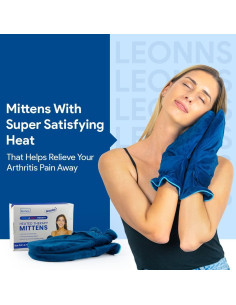 Guantes Calentadores de Manos LEONNS Marino para Artritis 2