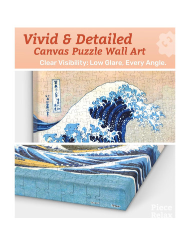 Rompecabezas de Arte Hokusai 30.5x23.5 cm para Adultos