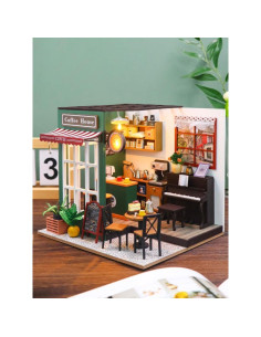 Kit Casa Miniatura DIY PlayOnePlay - Cafetería de Tarde 1.24 kg 2