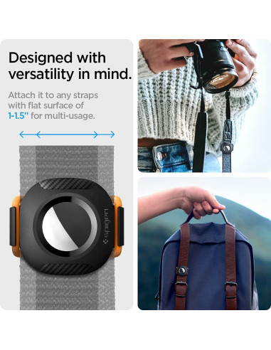 Funda Spigen ComforTag para AirTag - Collar Mascotas Negro