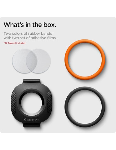 Funda Spigen ComforTag para AirTag - Collar Mascotas Negro