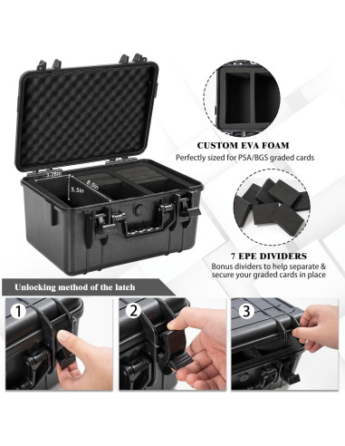 Caja de almacenamiento de tarjetas coleccionables OUUTMEE 80+