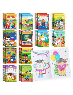 BenLouis 24 Mini Libros para Colorear Graduación Niños