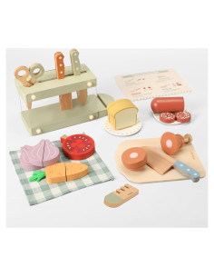 Set de cuchillos de cocina de madera Pithfor para niños 3+