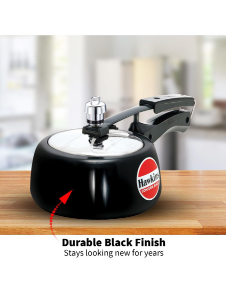 Olla a presión Hawkins Contura Negra 1.5L Aluminio Olla a presión Hawkins Contura Negra 1.5L Aluminio