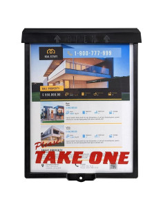 Caja de Folletos Inmobiliarios Mediz con Cierre Rápido 33x23.5 cm