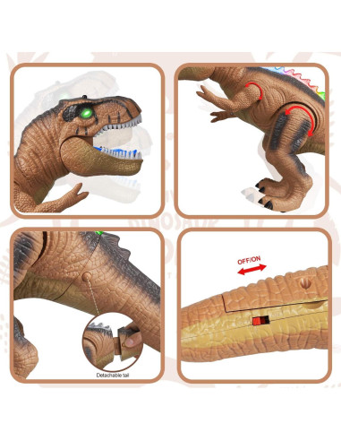 Dinosaurio Robot Control Remoto STEAM Life T Rex 29x21x16cm