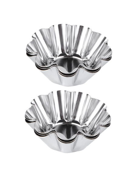 Moldes de Tartas y Cupcakes Unomor 6 Piezas Acero Inoxidable Moldes de Tartas y Cupcakes Unomor 6 Piezas Acero Inoxidable