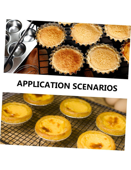 Moldes de Tartas y Cupcakes Unomor 6 Piezas Acero Inoxidable Moldes de Tartas y Cupcakes Unomor 6 Piezas Acero Inoxidable