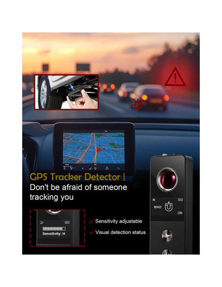 Detector de Cámara Oculta HUYNL K88 - Protección Privacidad Mediano