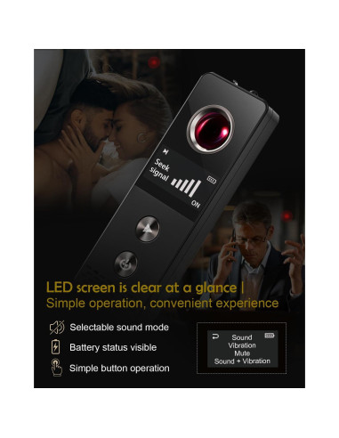 Detector de Cámara Oculta HUYNL K88 - Protección Privacidad Mediano