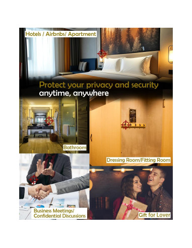 Detector de Cámara Oculta HUYNL K88 - Protección Privacidad Mediano