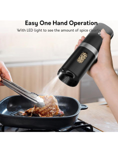 Molino Eléctrico de Sal y Pimienta Syaws Automático 80ml 2
