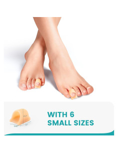 Corrector de Dedo en Martillo Promifun - 6 Piezas Pequeño Beige 2