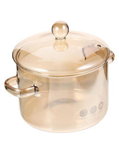 Olla de Guiso de Vidrio Borosilicato Vaguelly 1.5L con Tapa