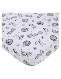 Sábana Ajustable Cuna NoJo 101 Dálmatas 100% Poliester