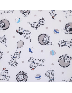 Sábana Ajustable Cuna NoJo 101 Dálmatas 100% Poliester 2