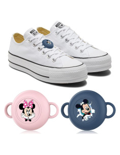 2 Pack Sujetadores de Cordones para Niños Genérico - Silicona Impermeable