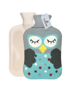 Bolsa de Agua Caliente OliviaLiving 2L con Funda Tejido