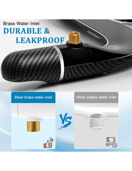 Accesorio de Bidet BIEAR Doble Boquilla Ajustable Negro